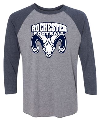 ROCHESTER FOOTBALL RAGLAN TSHIRT