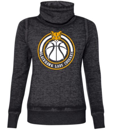 BLACKHAWK BASKETBALL ZEN COWL NECK SWEATSHIRT