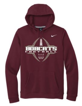 BEAVER FOOTBALL NIKE MAROON HOODIE