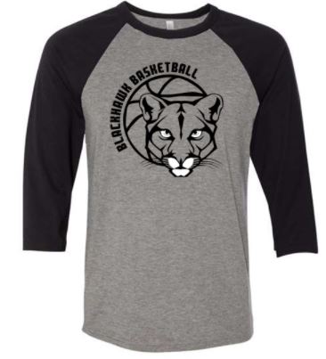 BLACKHAWK BASKETBALL RAGLAN SLEEVE TSHIRT