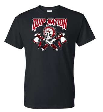 QUIP NATION BLACK MOISTURE WICKING TSHIRT