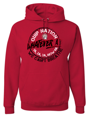 WHATEVER A RED HOODIE
