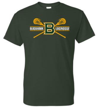 BLACKHAWK LACROSSE GREEN SHORT SLEEVE TSHIRT