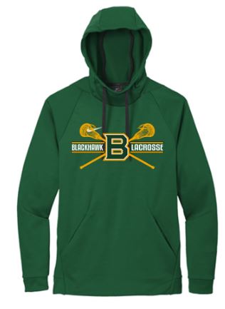 BLACKHAWK LACROSSE GREEN NIKE DRI-FIT HOODIE