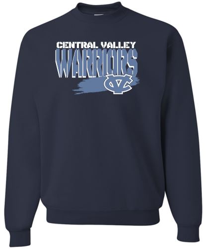 CV WARRIORS NAVY CREW NECK SWEATSHIRT