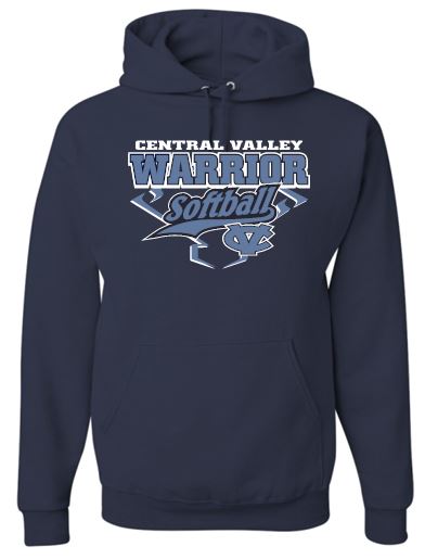 CV SOFTBALL NAVY COTTON HOODIE