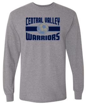 CV SOCCER LONG SLEEVE GILDAN TSHIRT