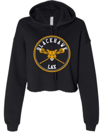 BALAX CIRCLE CROPPED BLACK HOODIE
