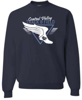 CV Track & Field Crewneck Navy Sweatshirt