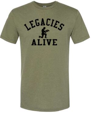 LEGACIES ALIVE VINTAGE OD GREEN TSHIRT