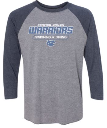 CV SWIM & DIVE RAGLAN TSHIRT