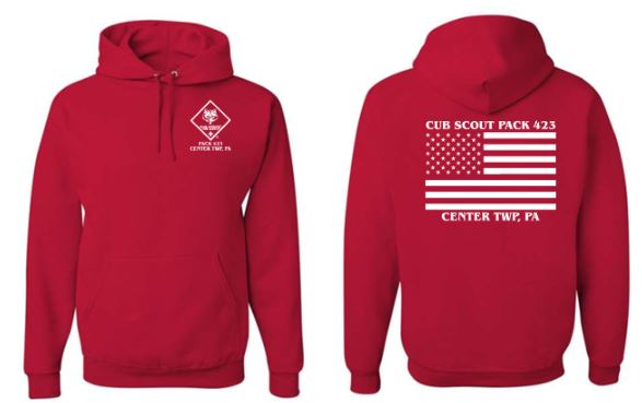 CUB SCOUT RED HOODIE