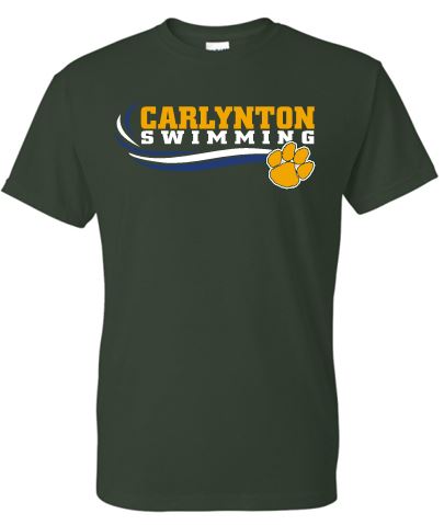 CARLYNTON SWIMMING PAW SHORT SLEEVE GILDAN TSHIRT