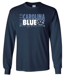 CV BLEED BLUE LONG SLEEVE GILDAN TSHIRT