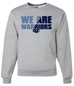 CV WARRIORS GRAY CREW NECK SWEATSHIRT