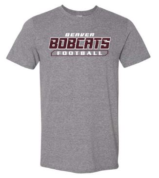 BEAVER FOOTBALL GRAY SHORT SLEEVE TSHIRT