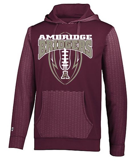BRIDGER FOOTBALL SUBLIMATED MOISTURE WICKING HOODIE
