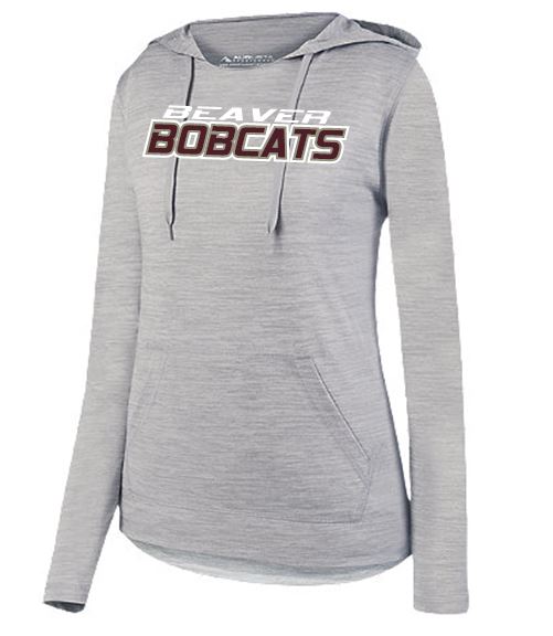 BOBCAT LADIES GRAY TONAL HOODIE