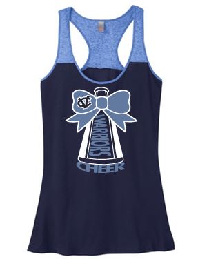 CV "GLITTER" TWO TONE FLOWY TANK TOP