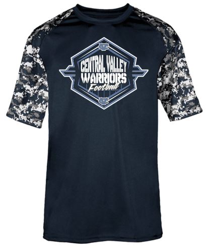CV WARRIORS CAMO MOISTURE WICKING TSHIRT