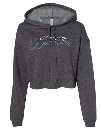 CV WARRIORS DARK HEATHER CROPPED HOODIE