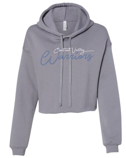 CV WARRIORS GRAY CROPPED HOODIE