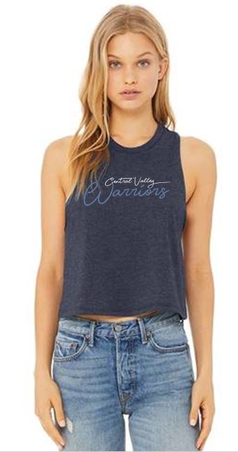 CV WARRIOR CROPPED RACERBACK TANK TOP