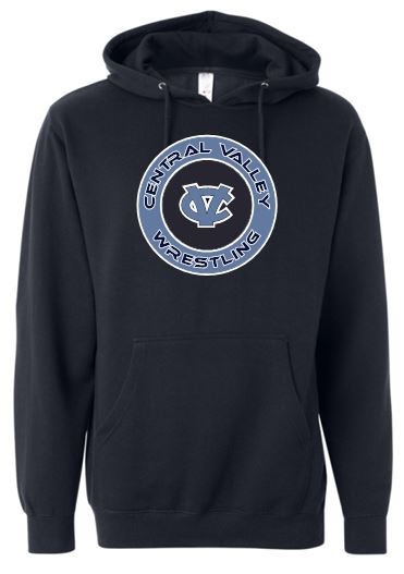 WARRIOR WRESTLING COTTON HOODIE NAVY – ThreadZ & Ink