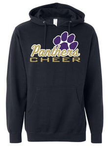 "GLITTER" PANTHERS CHEER COTTON HOODIE