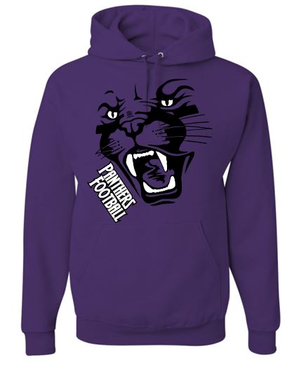 PANTHER FOOTBALL MOISTURE WICKING HOODIE