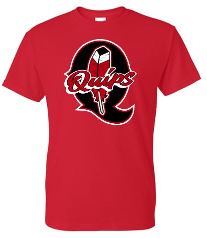 Q FEATHER RED MOISTURE WICKING TSHIRT