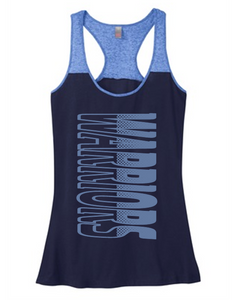 WARRIORS TWO TONE FLOWY TANK TOP