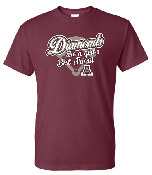 DIAMONDS ARE A GIRLS BEST FRIEND TSHIRT