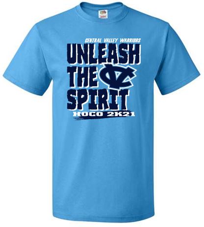 CV HOCO NEON BLUE TSHIRT