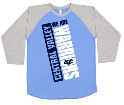 CV WARRIORS WE ARE RAGLAN TSHIRT