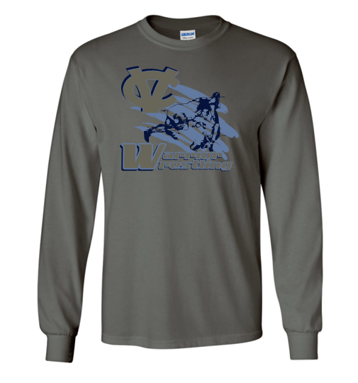 WARRIOR WRESTLING LONG SLEEVE MOISTURE WICKING TSHIRT GRAY