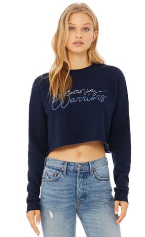 CV WARRIOR GRAY CROPPED SWEATSHIRT