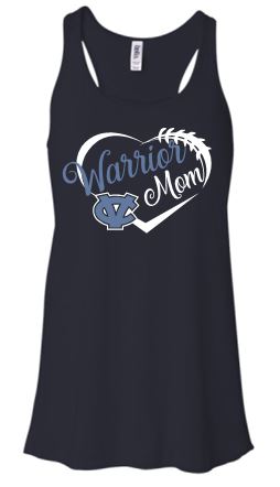 CV "GLITTER" WARRIOR MOM FLOWY TANK TOP