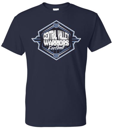CV WARRIORS FOOTBALL MOISTURE WICKING TSHIRT