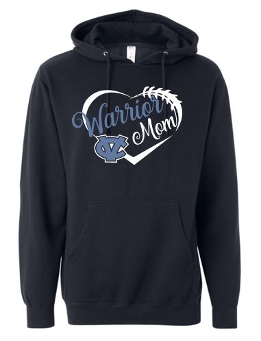 CV 'GLITTER" WARRIOR MOM COTTON HOODIE