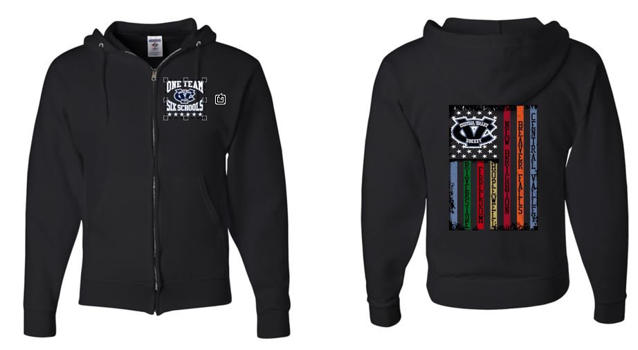 CV HOCKEY TEAM COTTON FULL ZIP HOODIE