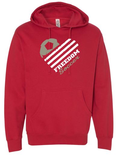 FREEDOM SOCCER "GLITTER" COTTON HOODIE