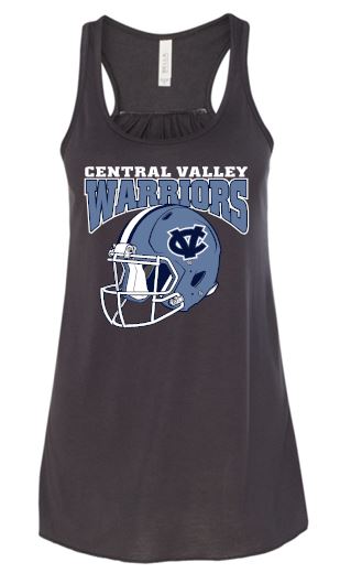 CV WARRIORS FOOTBALL HELMET FLOWY TANK TOP