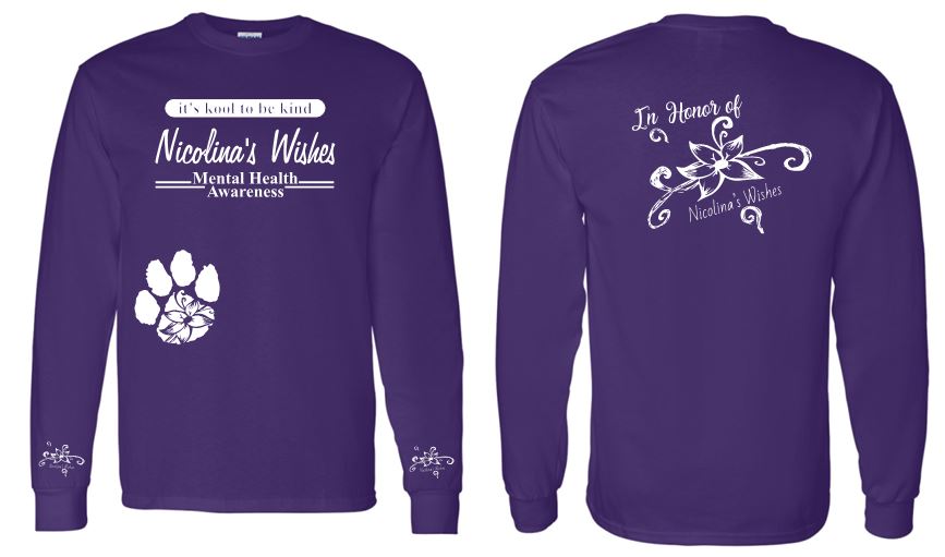 NICOLINA'S WISHES LONG SLEEVE GILDAN TSHIRT