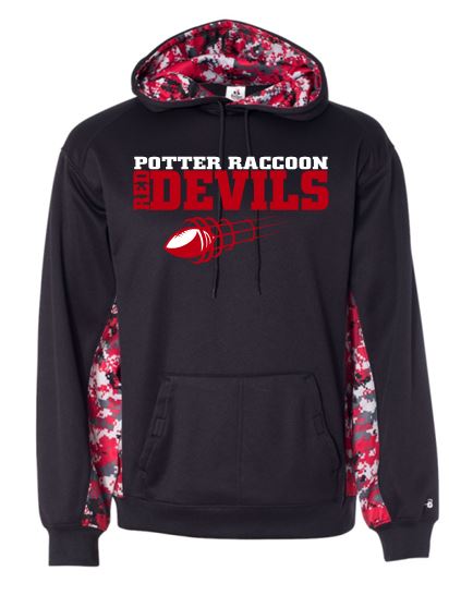 PR FOOTBALL CAMO DRIFIT HOODIE