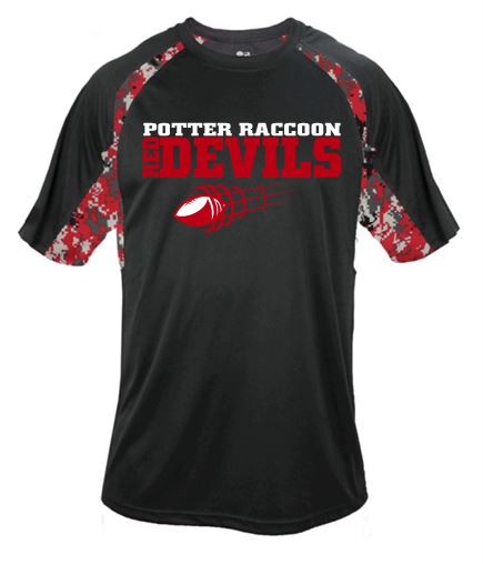 PR FOOTBALL CAMO DRIFIT TSHIRT